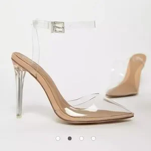 Missguided Shoes Missguided Clear Heels Poshmark